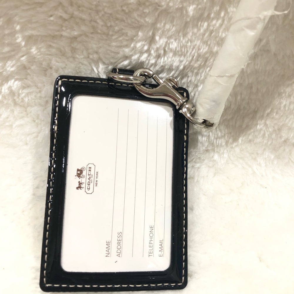 Coach Canvas, Leather ID Lanyard In Colorblock Signature
